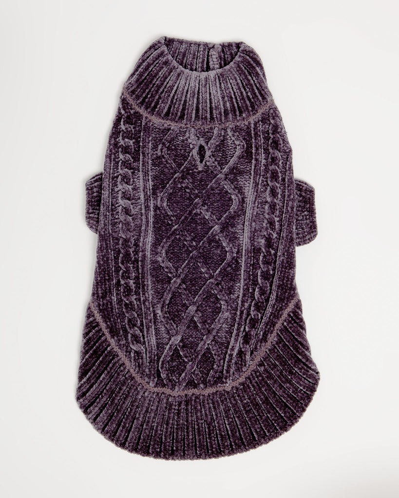 Cozy Chenille Sweater in Chic Grey Apparel DOGS & CATS & CO.   