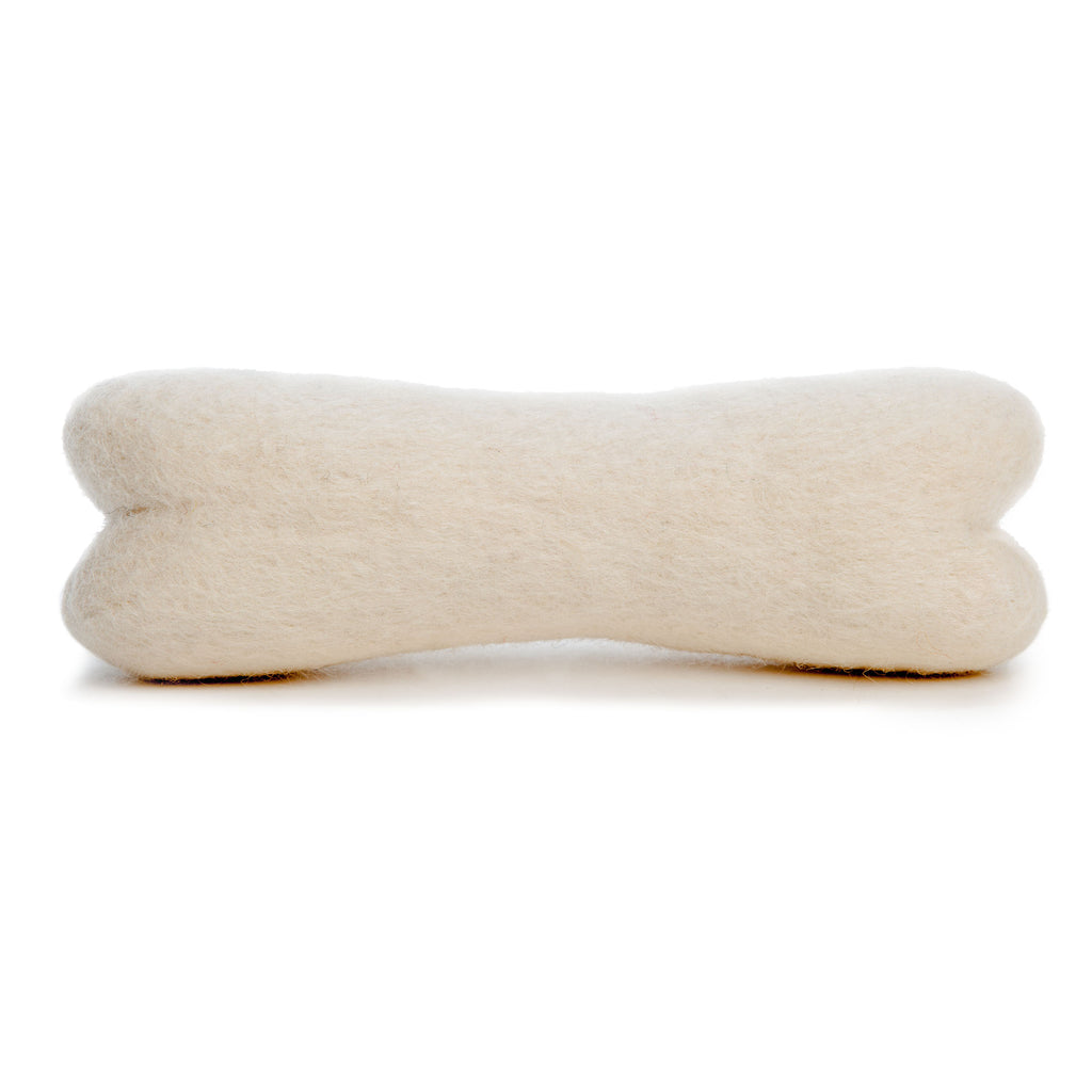 FIBRES OF LIFE | Felted Wool Dog Bone toy FIBRES OF LIFE   
