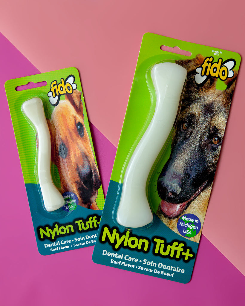Nylon Tuff Dental Bone in Beef Flavor Toys FIDO   