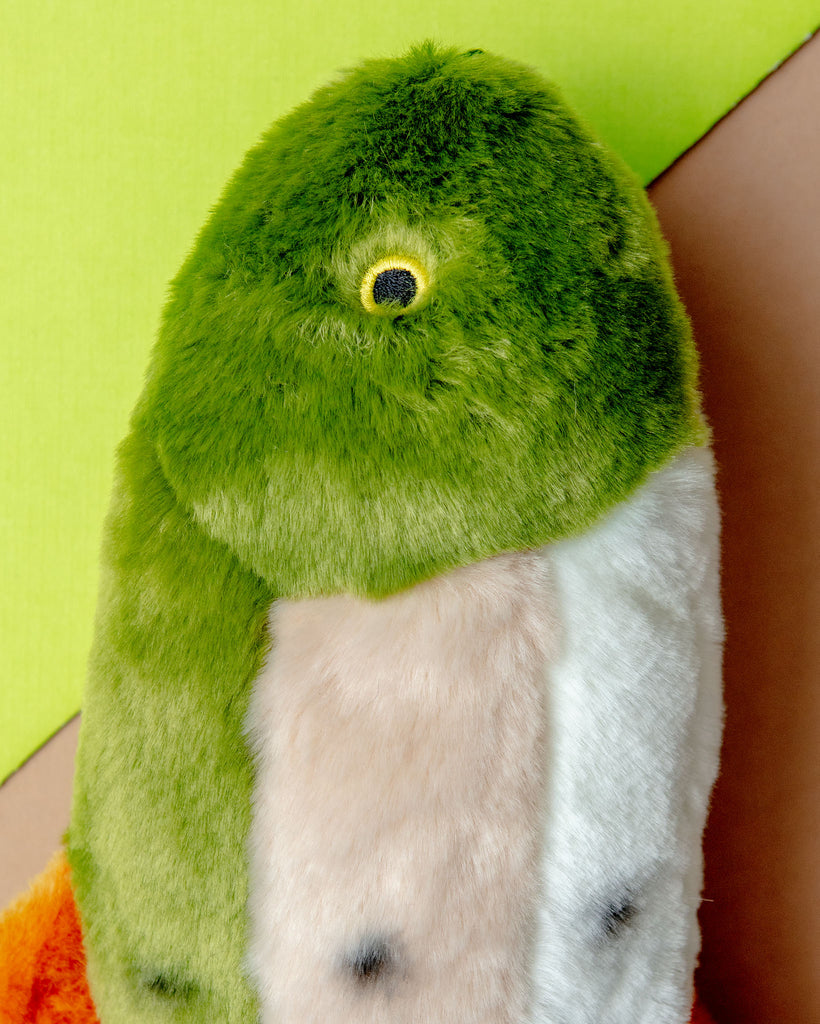 Ruby the Rainbow Trout Plush Dog Toy Play FLUFF & TUFF   