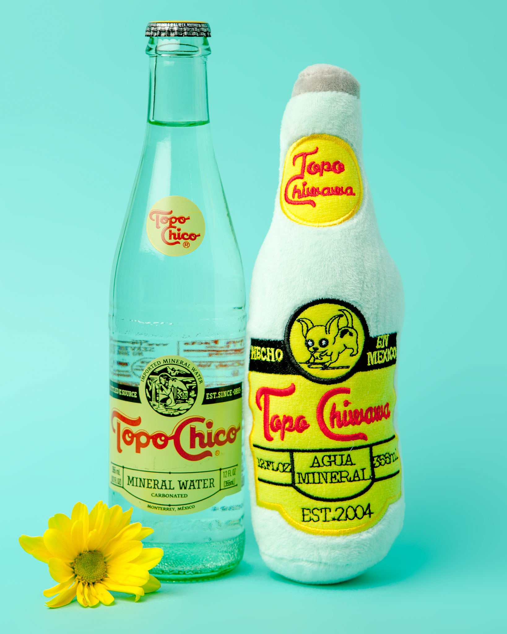 Topo chico dog toy top