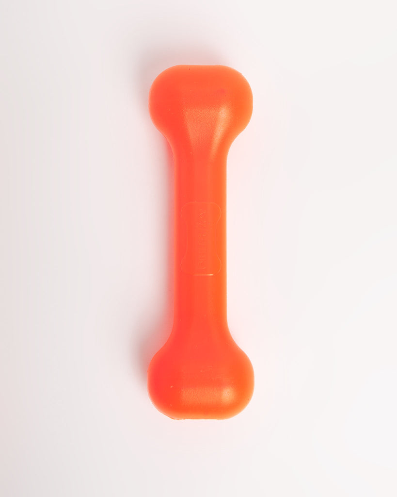 The Perfect Bone Dog Toy in Orange (Made in the USA) Play JERSEY DOG CO.   