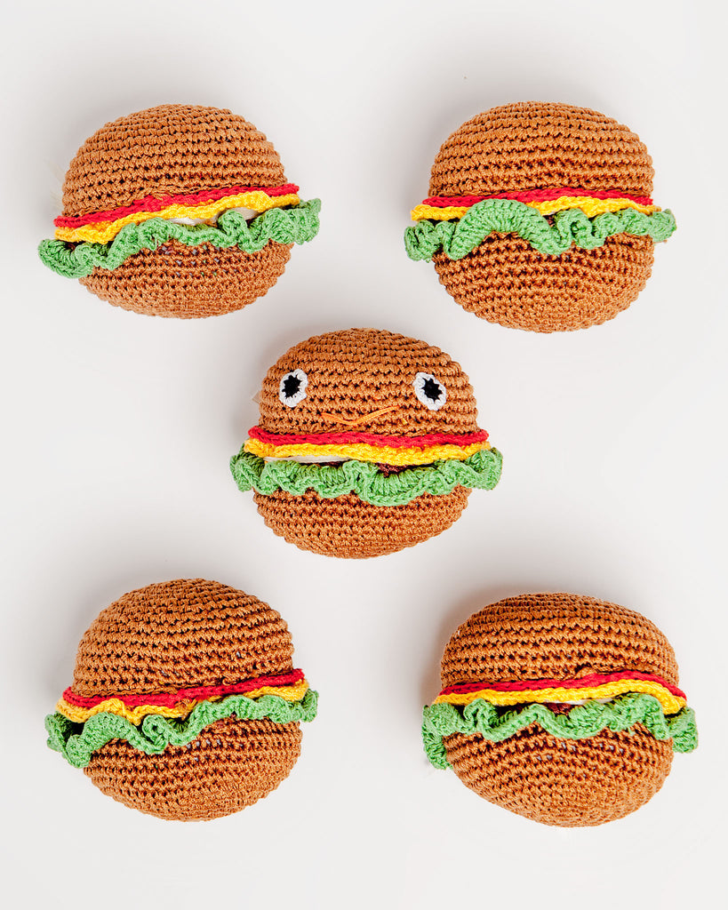 Hamburger Organic Knit Toy Play KNIT KNACKS   