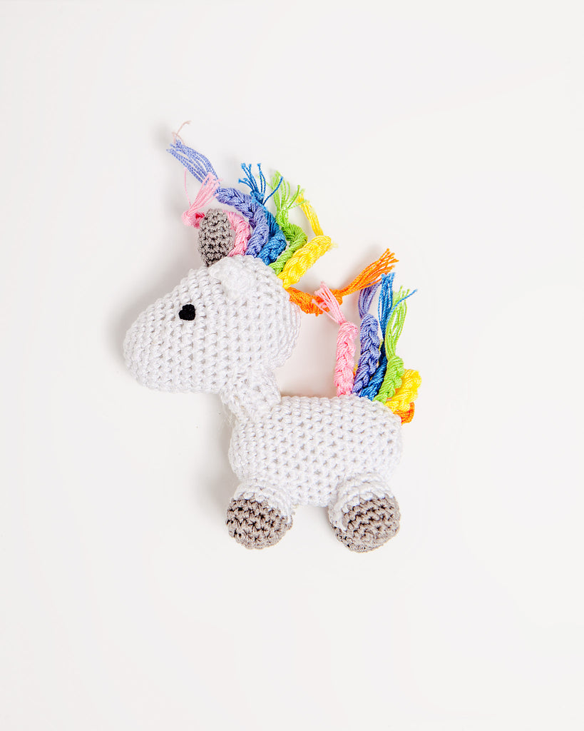 Unicorn Organic Knit Dog Toy Play KNIT KNACKS   