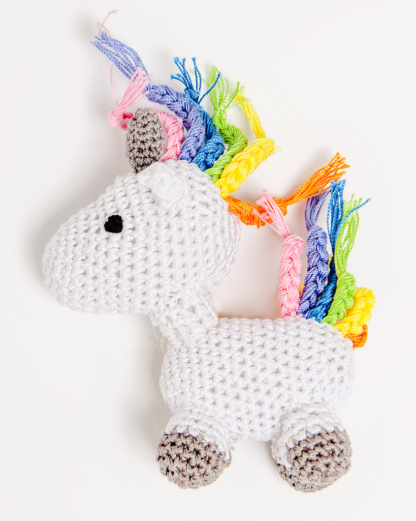 Unicorn Organic Knit Dog Toy Play KNIT KNACKS   
