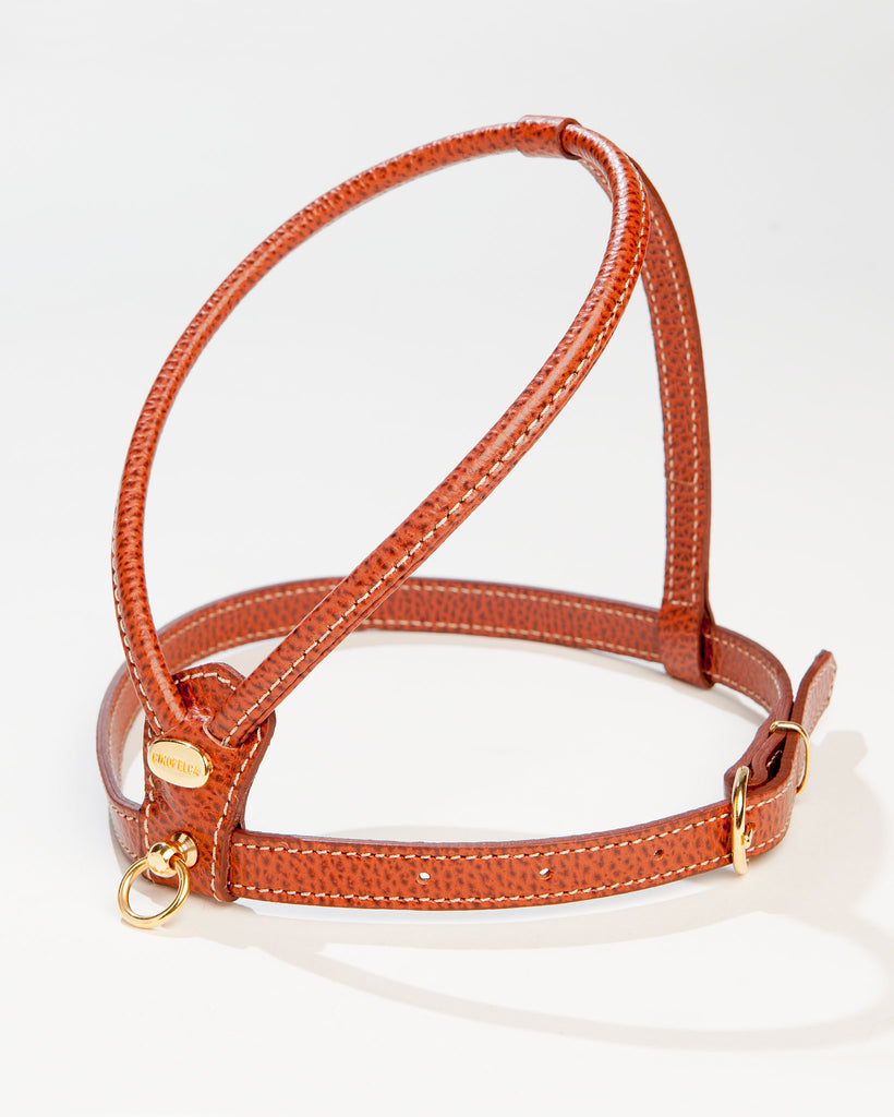 LA CINOPELCA, Italian Leather Harness in Brown