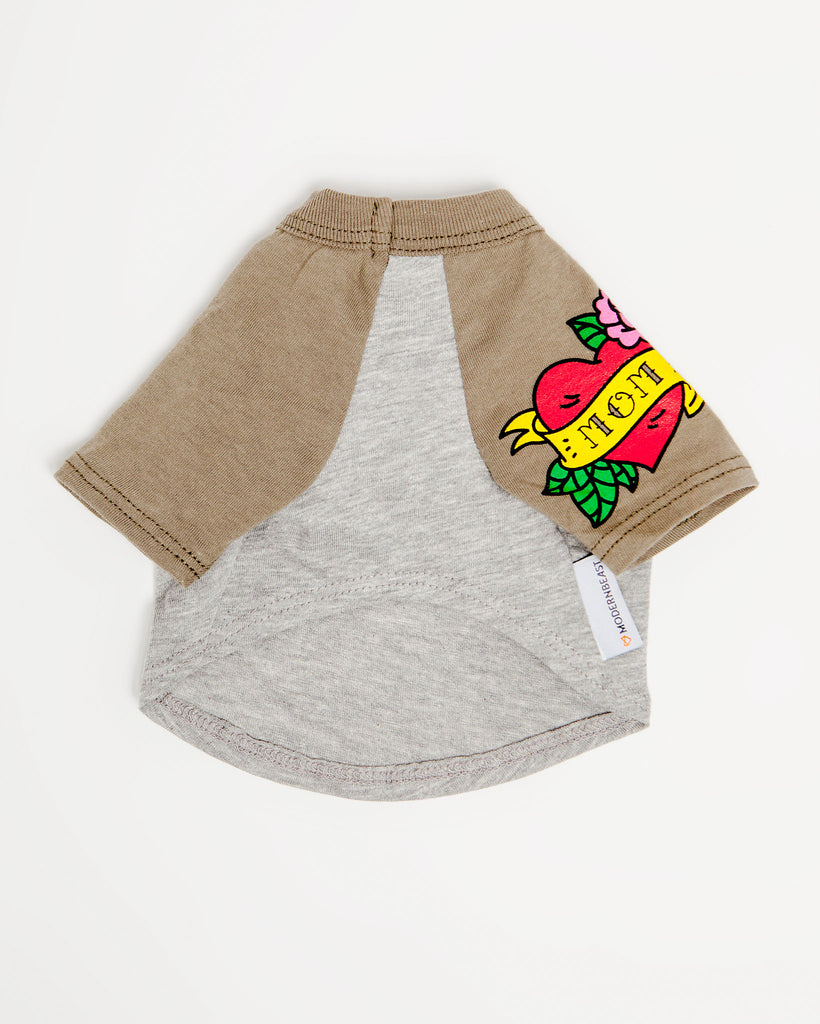 Mom Tattoo Tee in Olive Wear MODERN BEAST   
