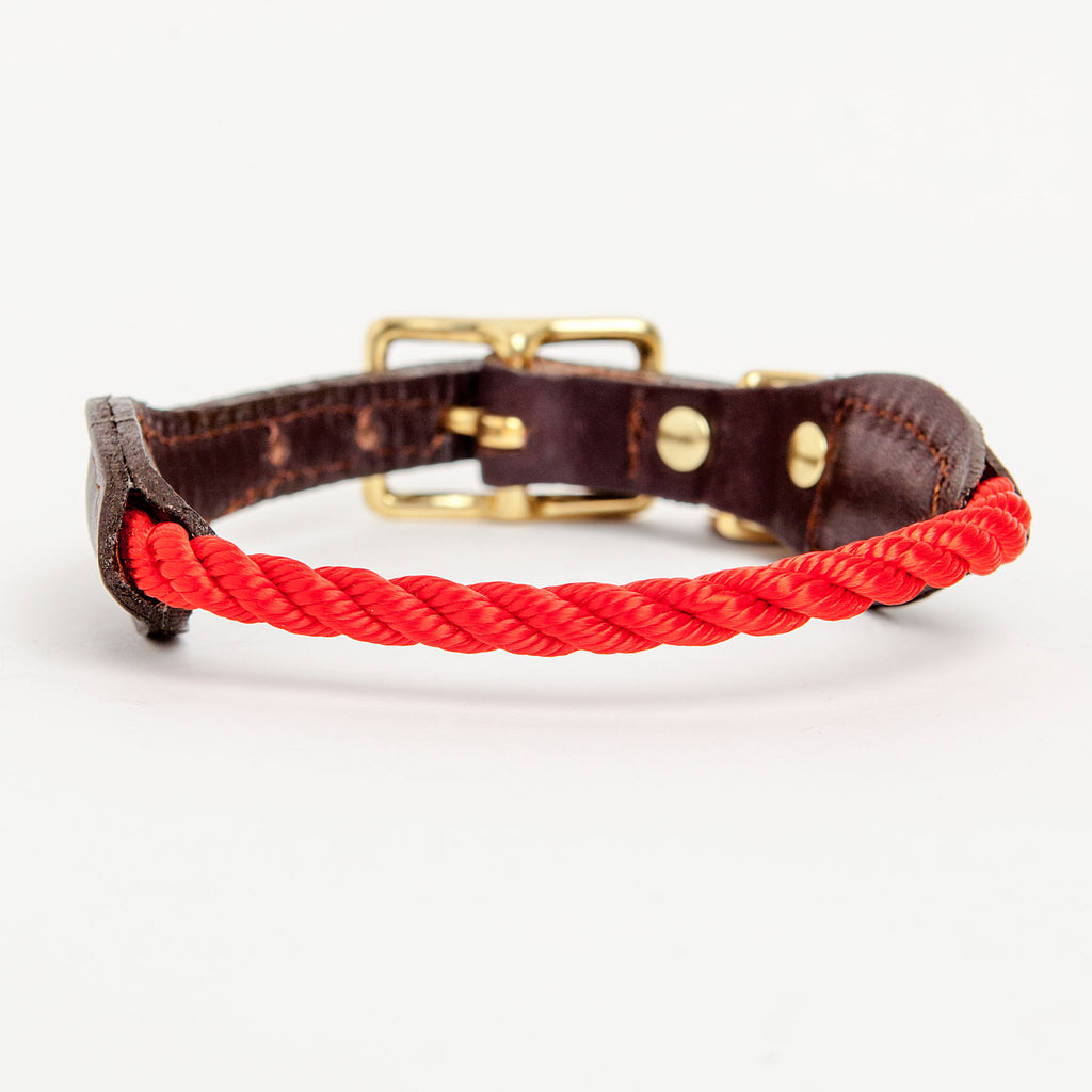 Rope Collar in Red (FINAL SALE) WALK FOUND MY ANIMAL   