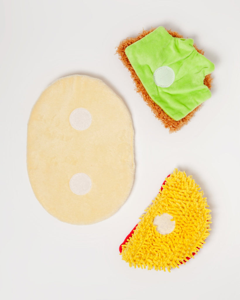 Taco Tuesday Crinkle & Squeaky Dog Toy Play P.L.A.Y.