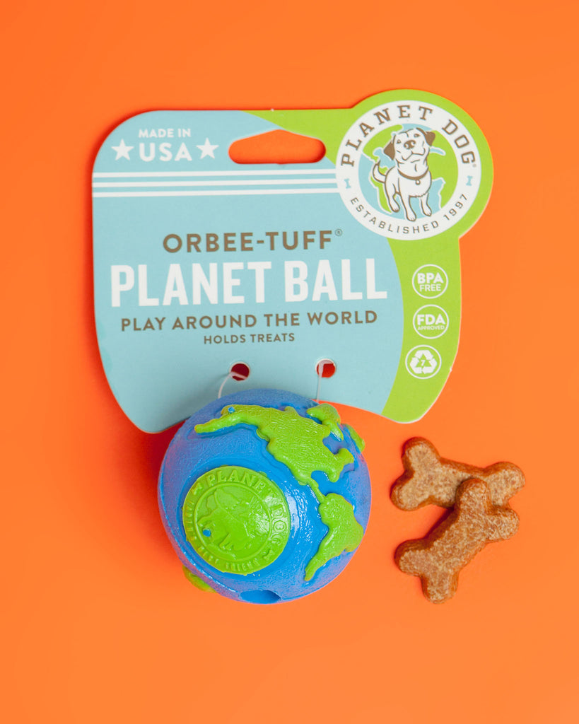 Orbee Ball in Blue & Green Toys PLANET DOG   