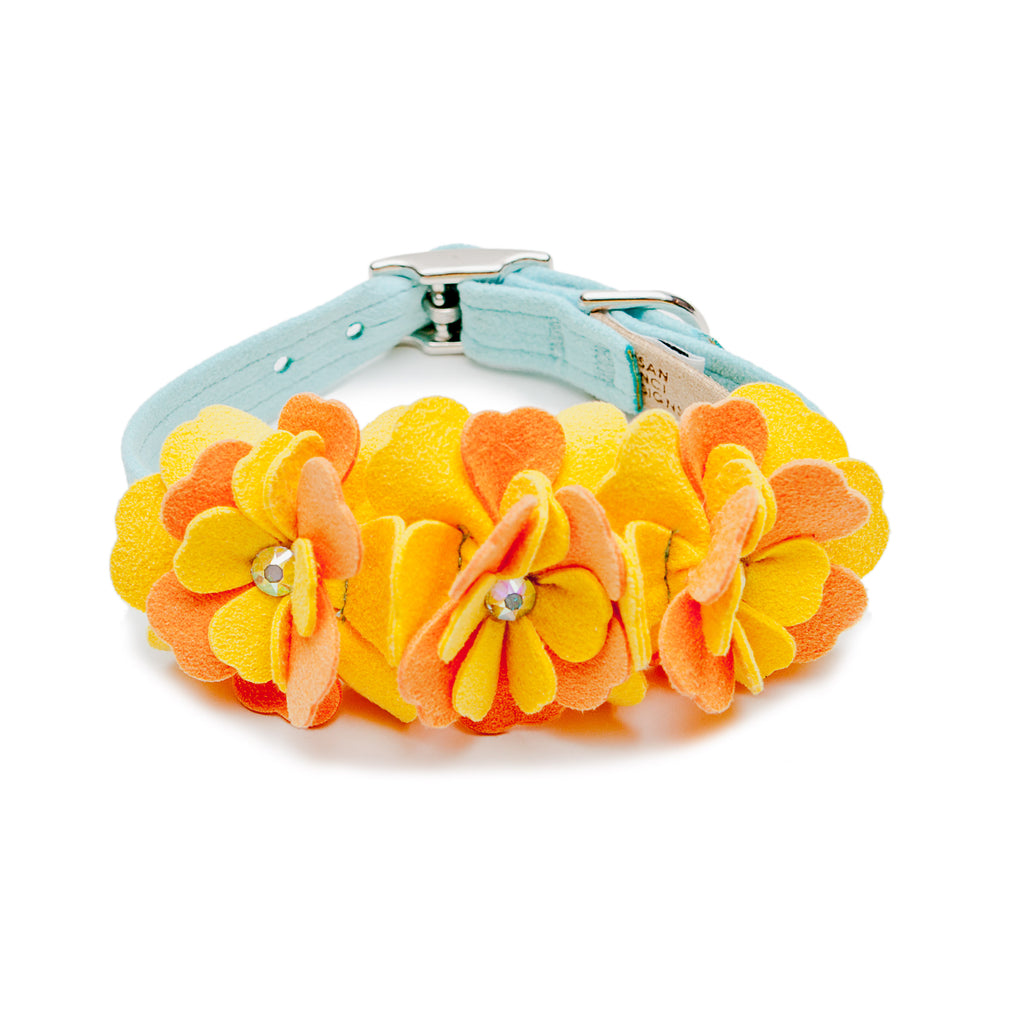 SUSAN LANCI | Darla Flower Swarovski Collar Collar SUSAN LANCI DESIGNS   