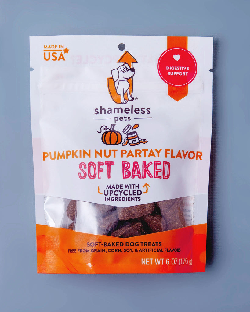 Pumpkin Nut Par-tay Soft Baked Upcycled Dog Treats << FINAL SALE >> Eat SHAMELESS PETS   