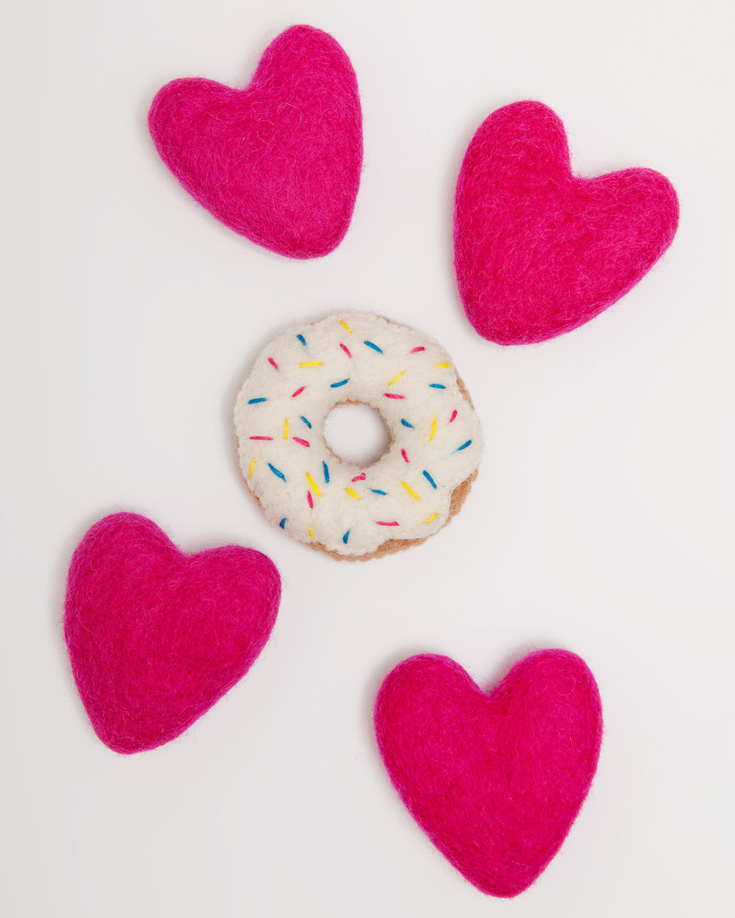 Vanilla Donut Wool Cat Toy CAT THE FOGGY DOG   