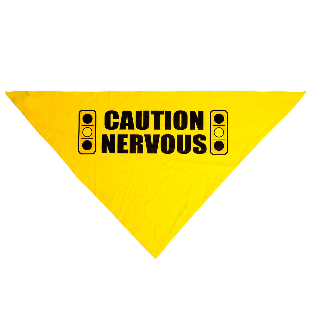 YELLOW DOG DESIGN | Caution Nervous Light Bandana Accessories Orion Collars   