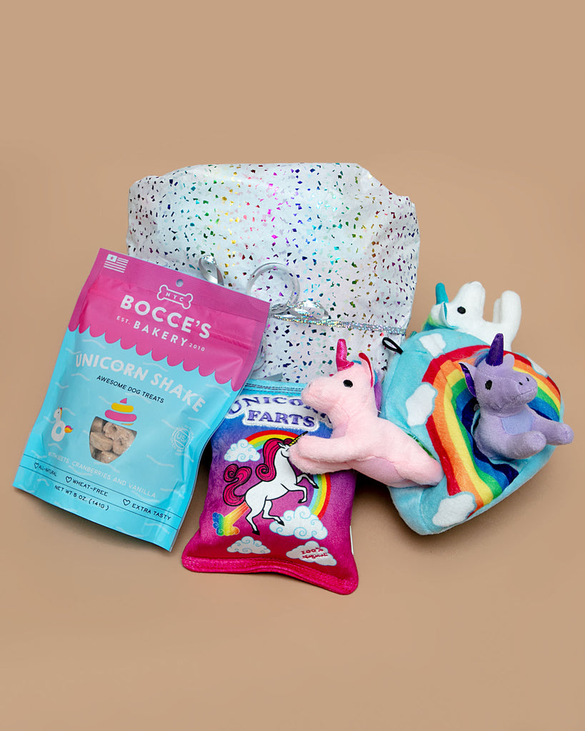 Unicorns are Magic! Dog Toy & Treat Bundle Play DOG & CO. BUNDLE   