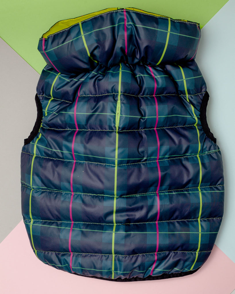 Reversible AiryVest in Hunter Plaid + Neon Yellow (DOG & CO. Exclusive) Wear AIRYVEST for DOG & CO.   