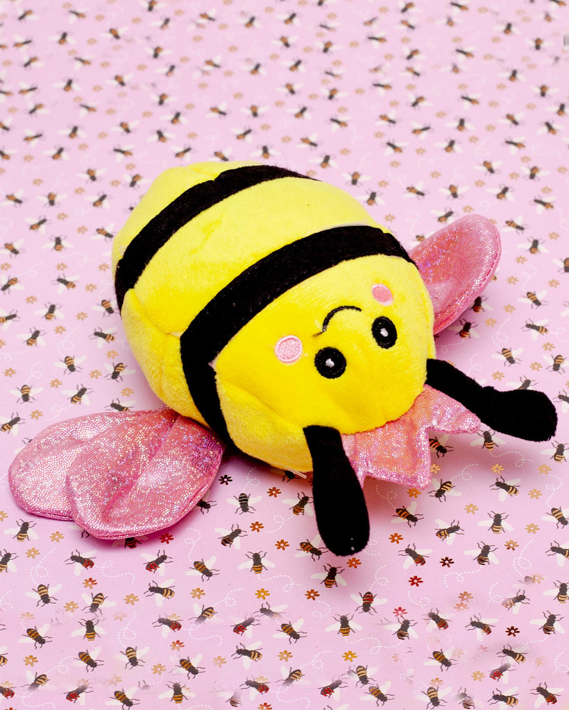 2-in-1 Queen Bee + Baby Bee Squeaky Dog Toy (FINAL SALE) Play PATCHWORK PET   
