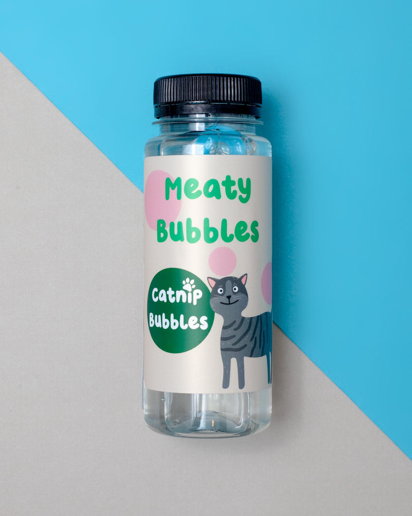 Catnip Flavored Cat Bubbles (Vegan Friendly, Gluten Free & Halal Safe) Eat MEATY BUBBLES   