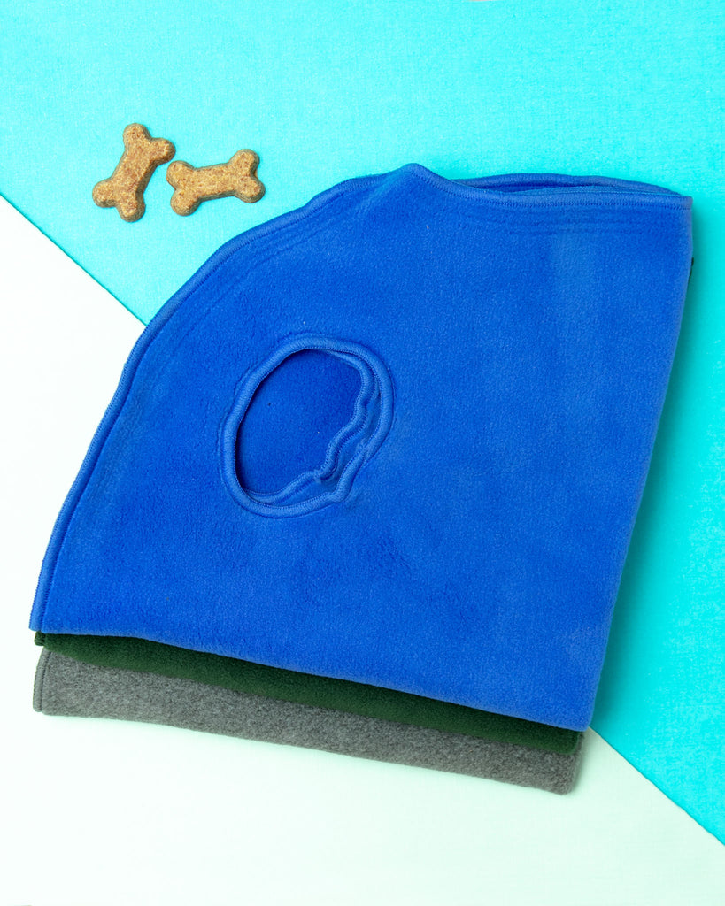 Stretch Fleece Pullover in Cornflower Blue Wear GOLD PAW   