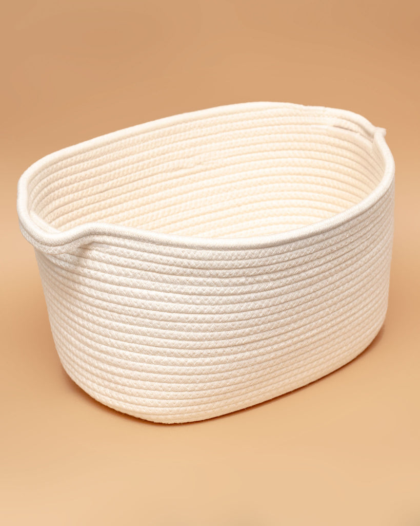 Dog Toy Storage Bin in Natural Cotton Rope HOME HARRY BARKER   