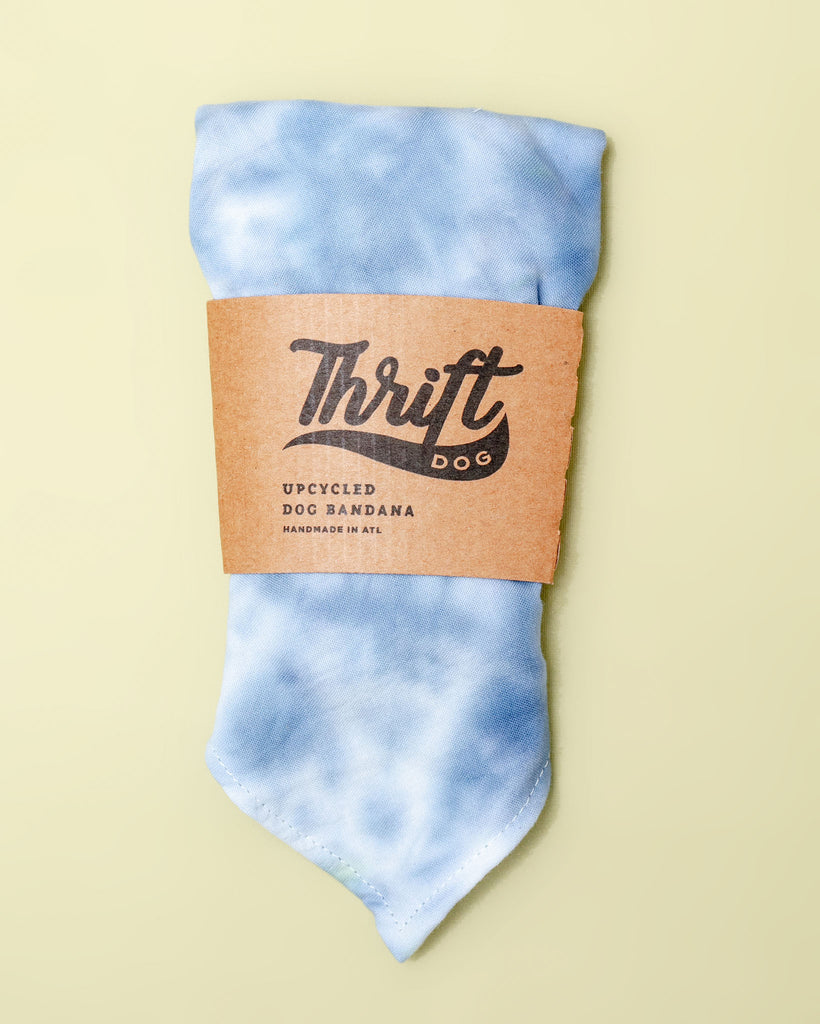 Tie-Dye Dog Bandana in Indigo (Made in the USA) Wear THRIFT DOG   