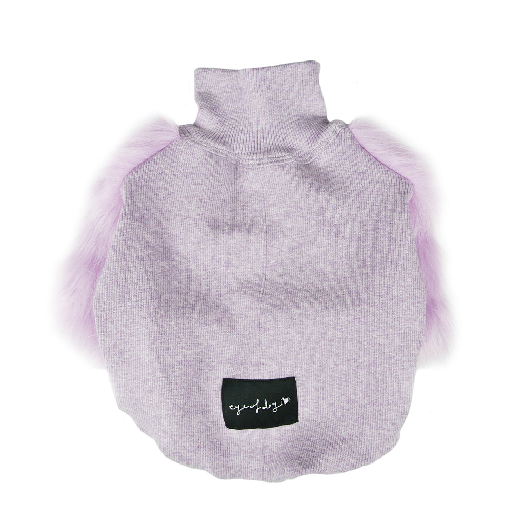 Lilac Faux Fur Dog Top (FINAL SALE) Wear EYE OF DOG   