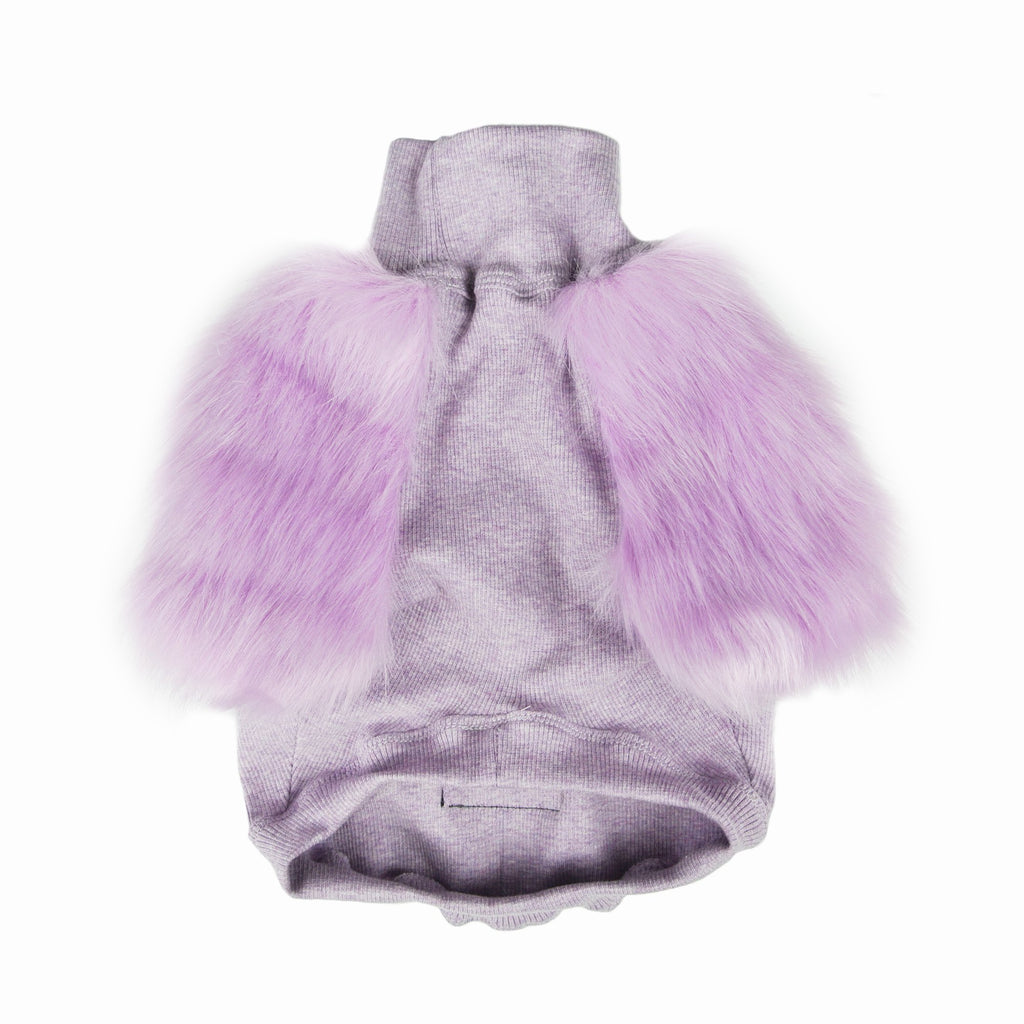 Lilac Faux Fur Dog Top (FINAL SALE) Wear EYE OF DOG   