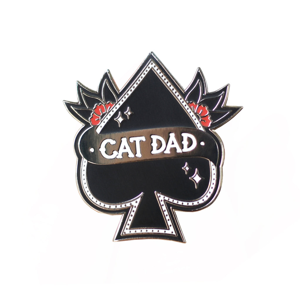 Cat Dad Enamel Pin Human FIVE15   