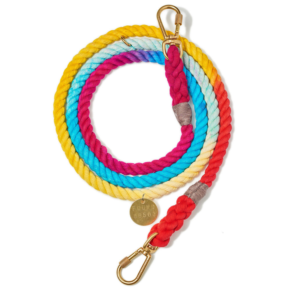 FOUND MY ANIMAL | Adjustable Rope Lead in Prismatic Leash FOUND MY ANIMAL   