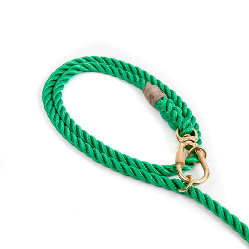 FOUND MY ANIMAL | Adjustable Rope Lead in Miami Green Leash FOUND MY ANIMAL   