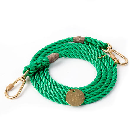 FOUND MY ANIMAL | Adjustable Rope Lead in Miami Green Leash FOUND MY ANIMAL   