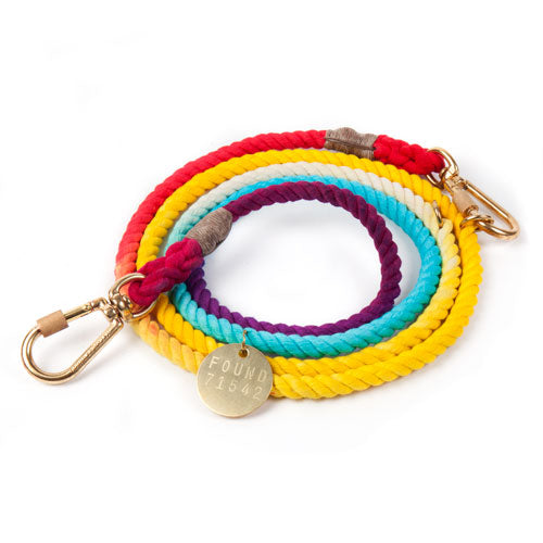 FOUND MY ANIMAL | Adjustable Rope Lead in Prismatic Leash FOUND MY ANIMAL   