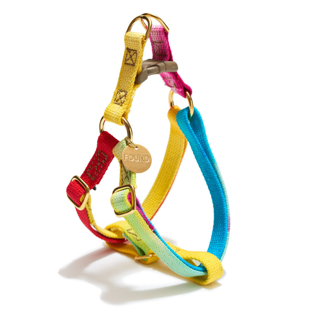 Cotton Webbing Harness in Prismatic Harness FOUND MY ANIMAL   