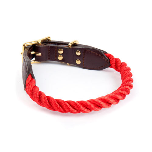 Rope Collar in Red (FINAL SALE) WALK FOUND MY ANIMAL   
