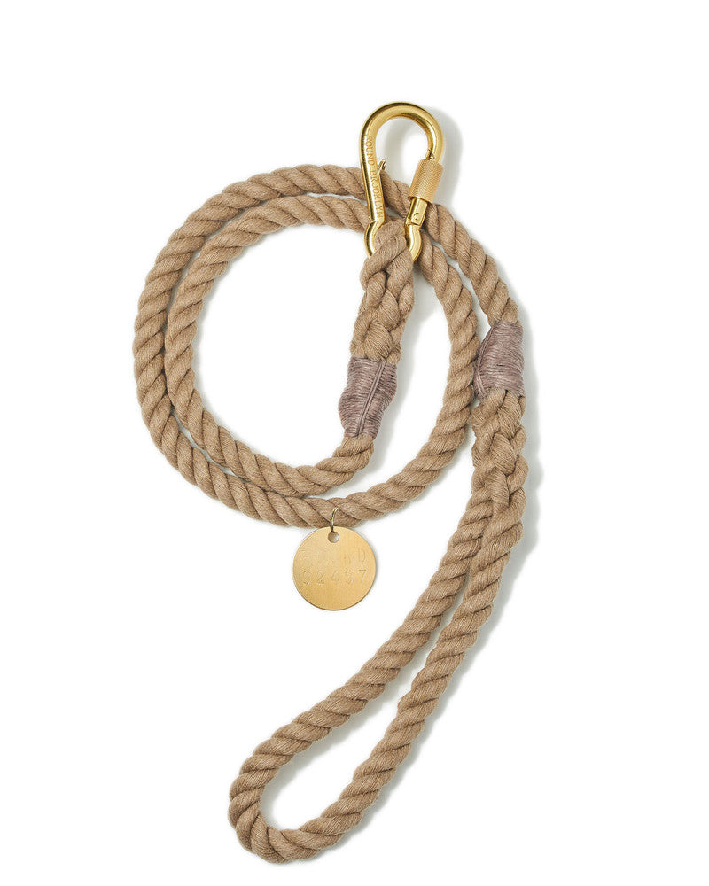 Standard Rope Leash in Natural Leash FOUND MY ANIMAL   