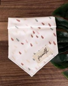 Earth Tone Speckled Dog Bandana Wear FOXMOTH   