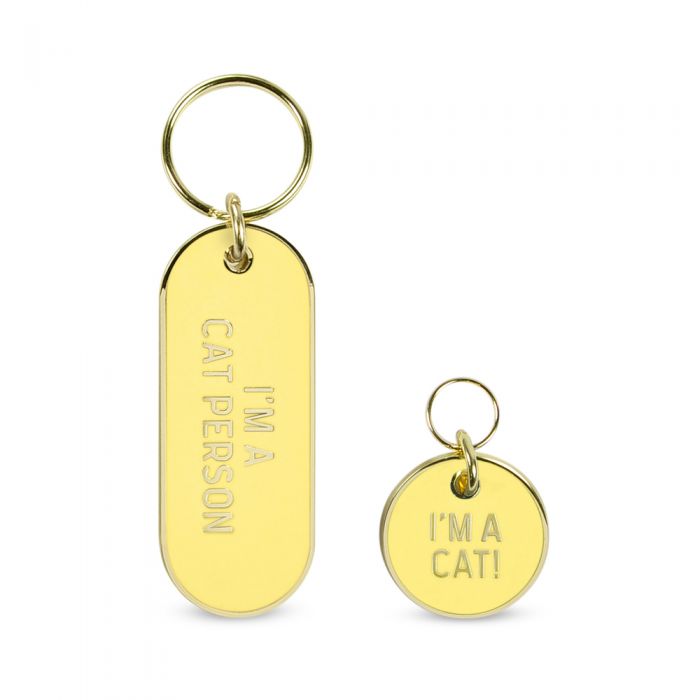 Cat Person Tag and Keychain Set (FINAL SALE) CAT FRED & FRIENDS   