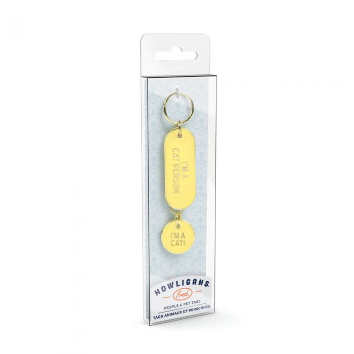 Cat Person Tag and Keychain Set (FINAL SALE) CAT FRED & FRIENDS   