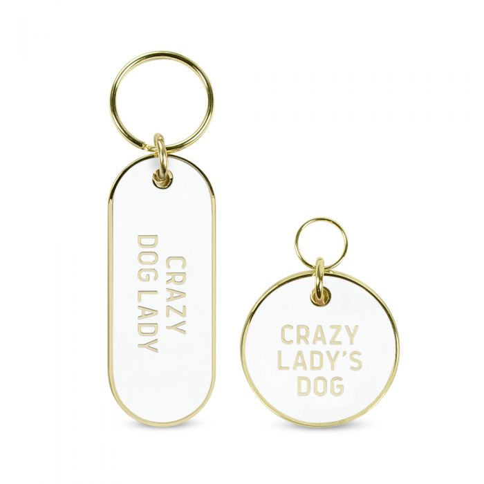 FRED & FRIENDS | Crazy Dog Lady Tag and Keychain Human FRED & FRIENDS   