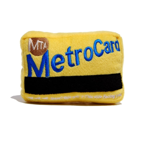 MTA MetroCard Plush Dog Toy Play FAB DOG   