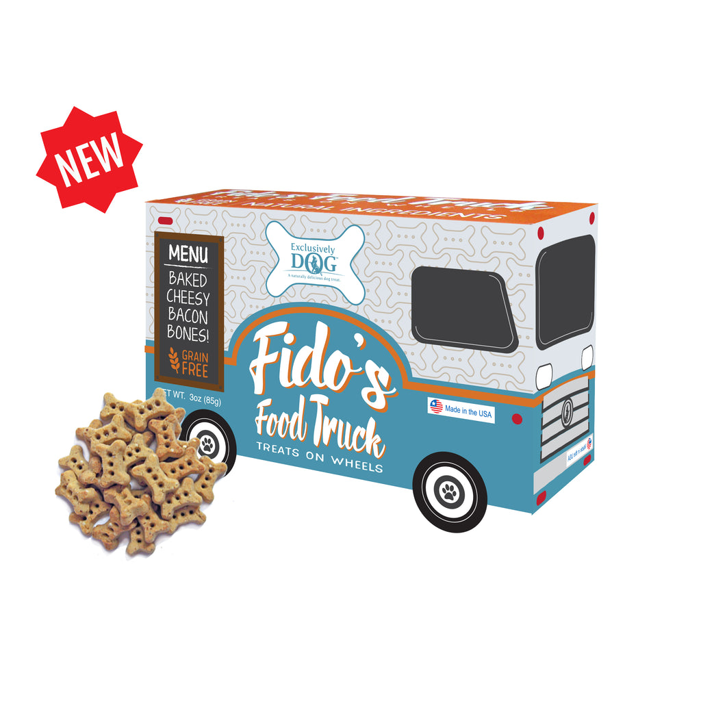 FIDO'S FOOD TRUCK | Cheesy Bacon Dog Treats Eat FIDO'S FOOD TRUCK   
