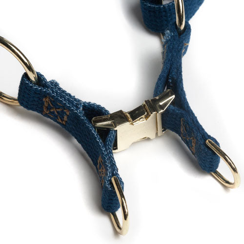 FOUND MY ANIMAL | Cotton Webbing Harness in Indigo Harness FOUND MY ANIMAL   