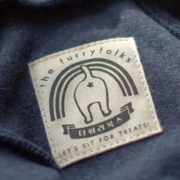 THE FURRYFOLKS | High Neck Jumpsuit in Navy Apparel THE FURRY FOLKS   