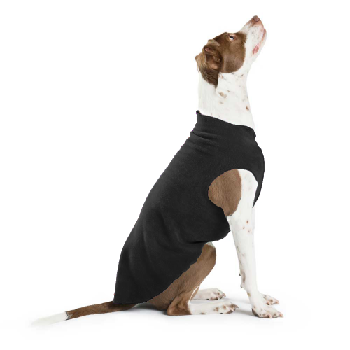 Pullover Stretch Dog Fleece in Black Wear GOLD PAW   
