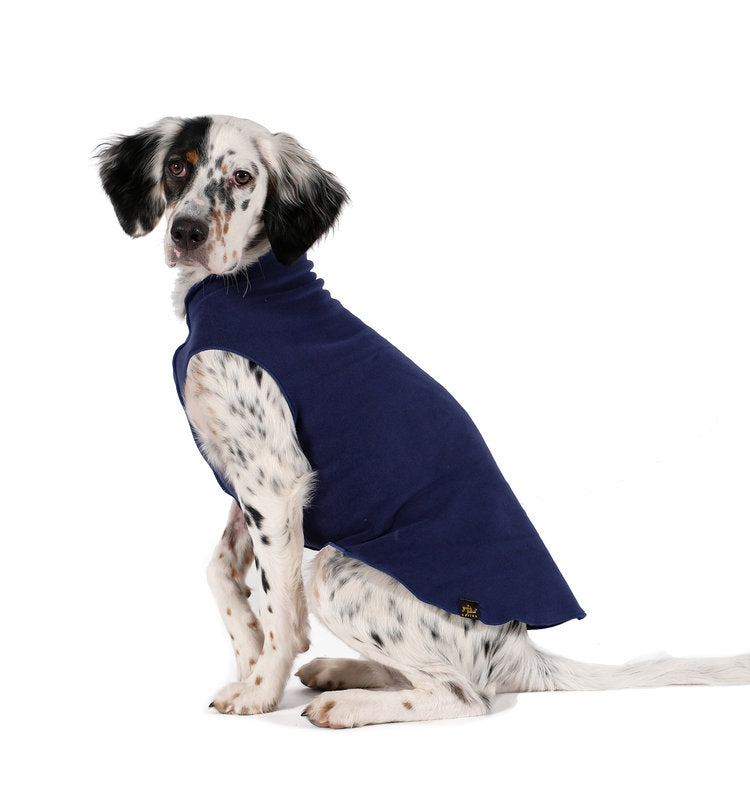 Stretch Fleece in Navy Blue Wear GOLD PAW   