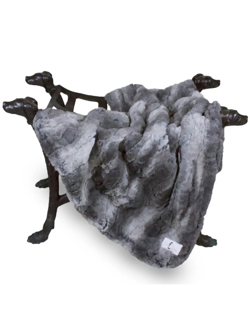 Luxe Granite Plush Dog Blanket (Made in the USA) HOME HELLO DOGGIE Small  
