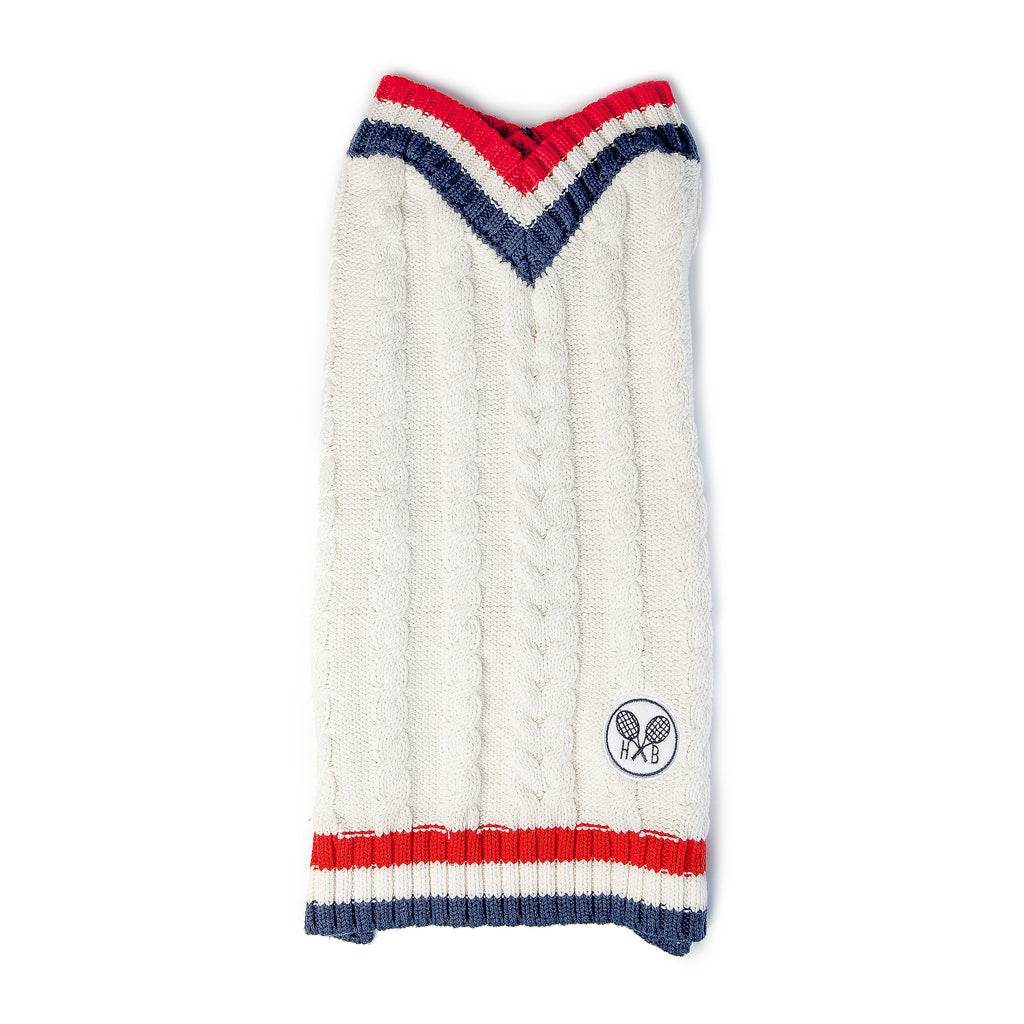 HARRY BARKER | Tennis Sweater in Cream Apparel HARRY BARKER   