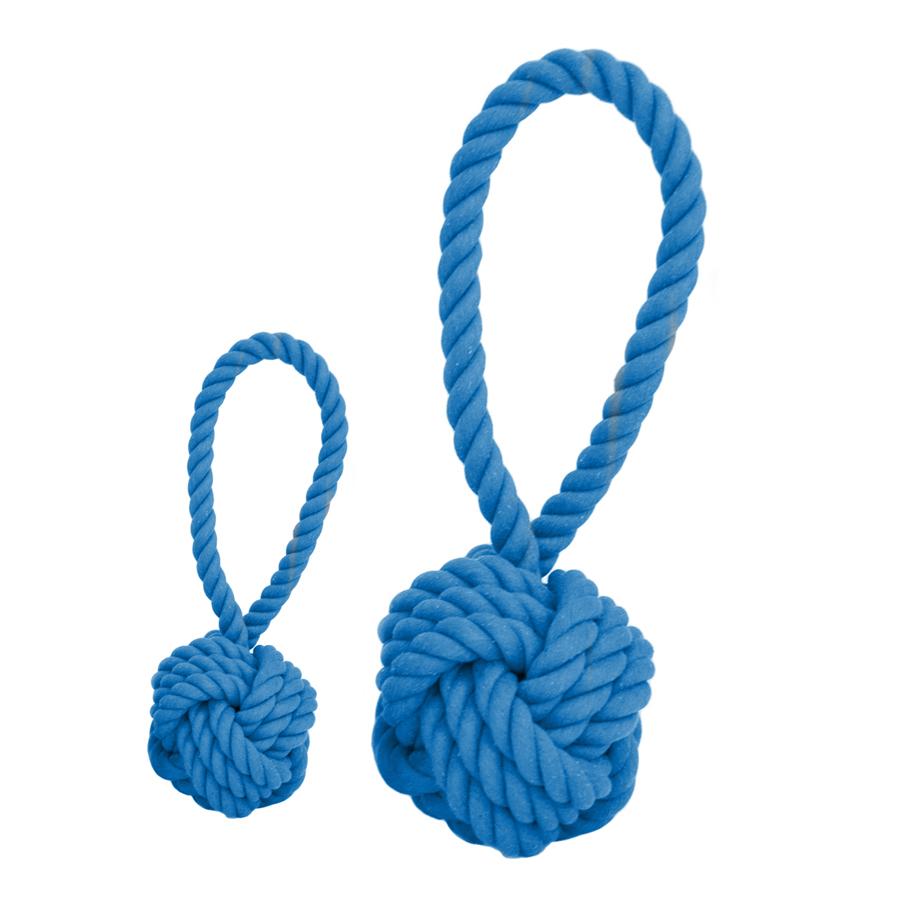 HARRY BARKER | Tug and Toss Rope Toy in Blue Toys HARRY BARKER   