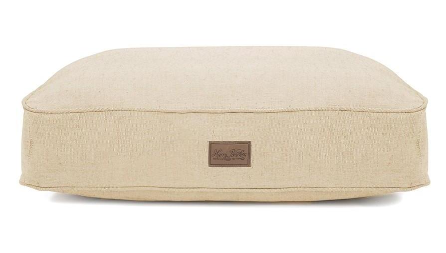 Rectangular Tweed Dog Bed (Direct-Ship) HOME HARRY BARKER Small Natural Tweed 