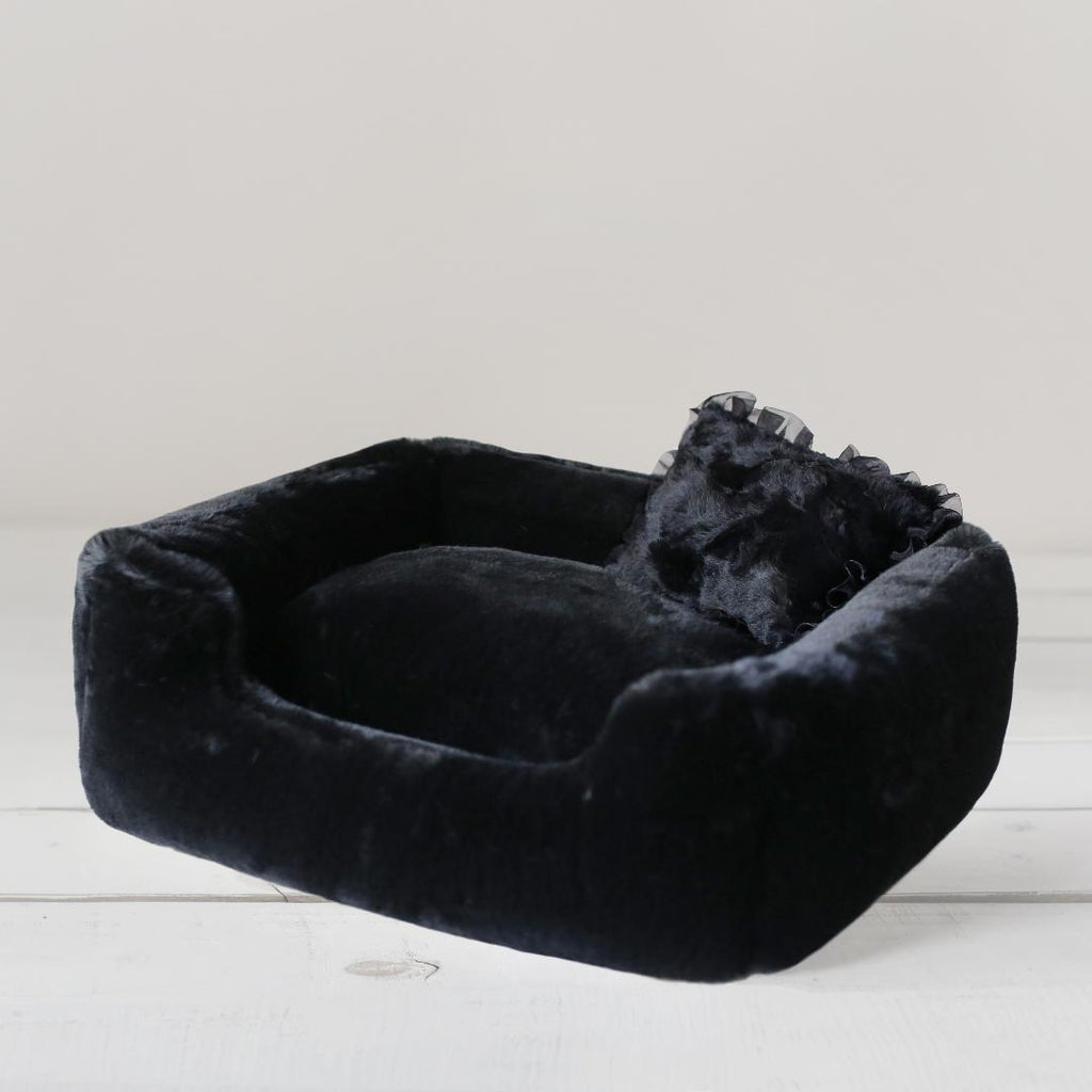 The Divine Dog Bed in Black (Custom/Direct-Ship) (Made in the USA) Bed HELLO DOGGIE   